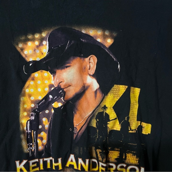 KEITH ANDERSON CONCERT T SHIRT Country Beer Run Every Time Hear Your Name LARGE - Picture 2 of 8